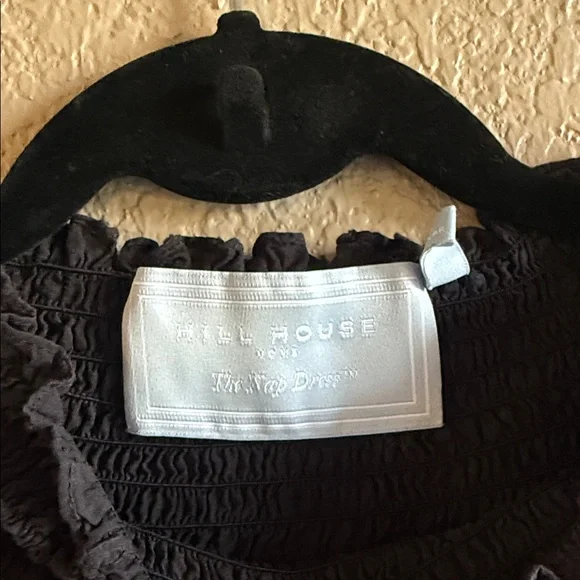 Hill House Caroline Nap Dress Black Swiss Dot - Picture 4 of 5